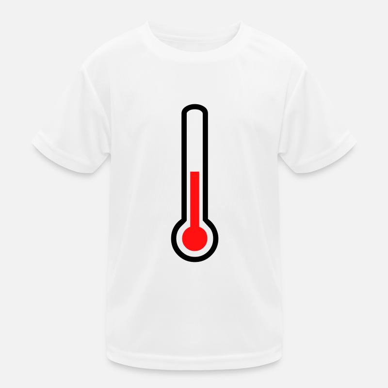 thermometer - temperature - Kids Functional T-Shirt - white