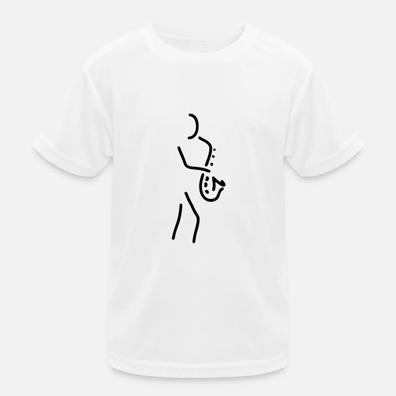 saxophon spieler Kinder Funktions-T-Shirt