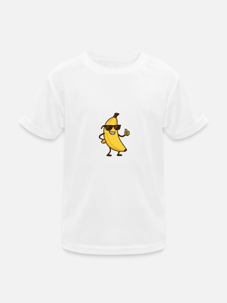 Banana Comic - Kids Functional T-Shirt - white - Front