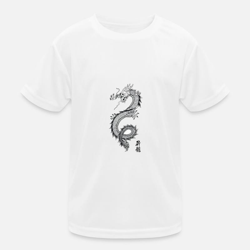 Chinesischer Drache - Motiv 12 Kinder Funktions-T-Shirt