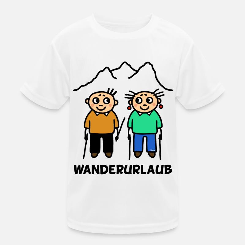 Wanderurlaub wandern Kinder Funktions-T-Shirt