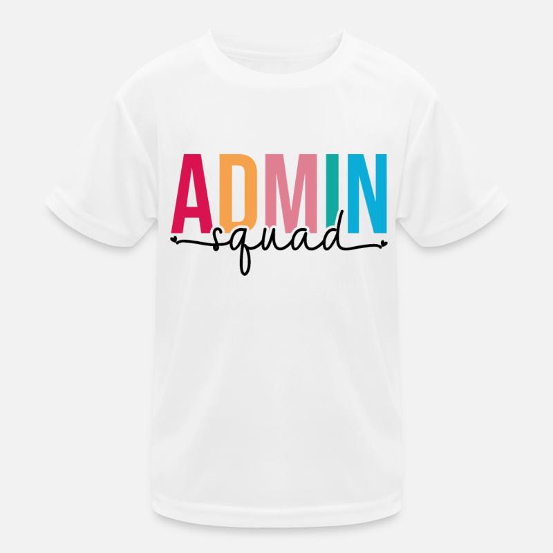 Admin Squad Verwaltungsassistent Admin Team Kinder Funktions-T-Shirt