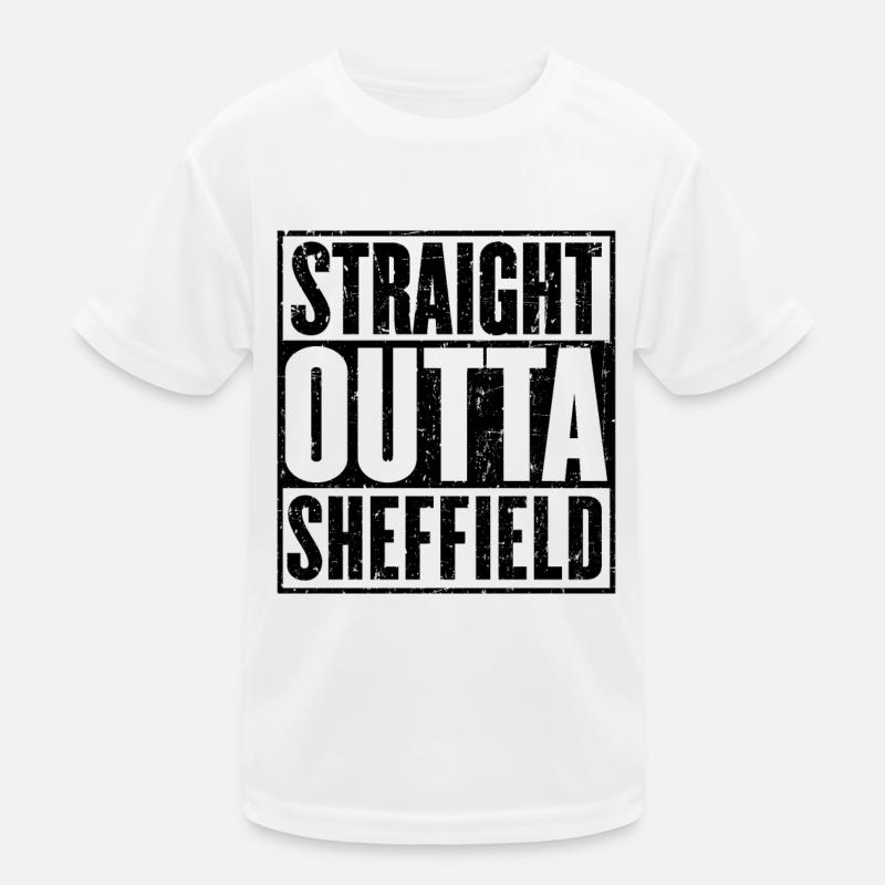 Straight Outta Sheffield T-shirt sport Enfant