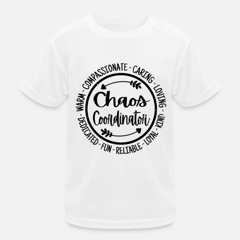 Chaos Coordinator Admin Office Squad Team Kids Functional T-Shirt