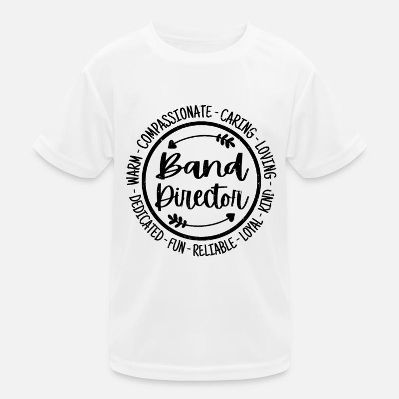 Band Director Vintage Gift Kids Functional T-Shirt