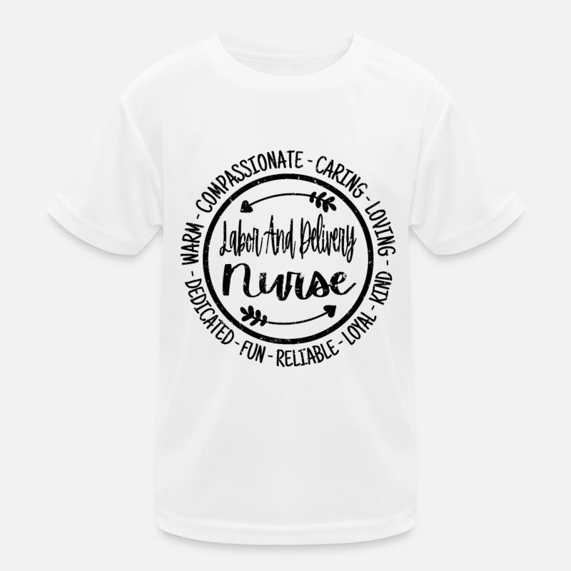 Arbeits- und Entbindungsschwester Kinder Funktions-T-Shirt