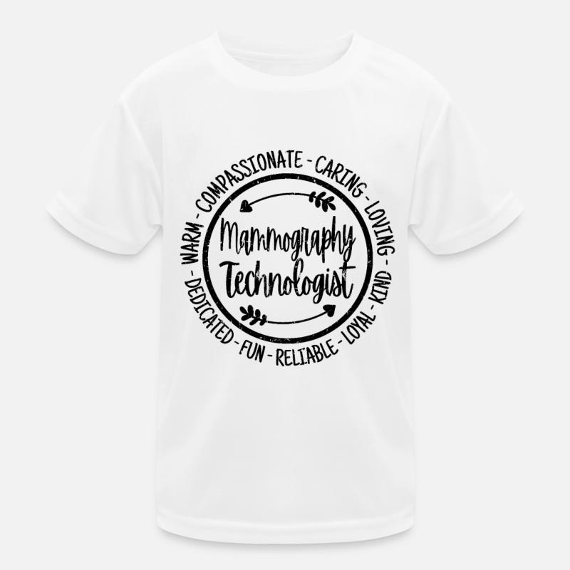 Mammographie-Technologe Kinder Funktions-T-Shirt