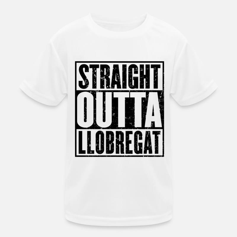 Gerade Outta Llobregat Kinder Funktions-T-Shirt