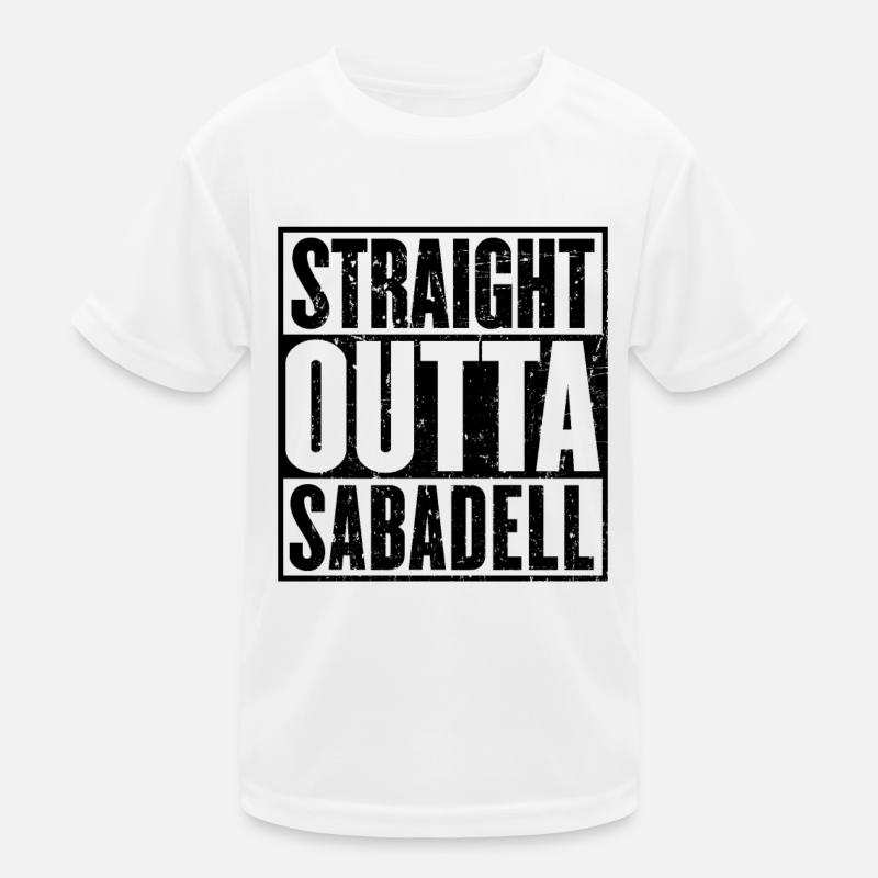 Gerade Outta Sabadell Kinder Funktions-T-Shirt