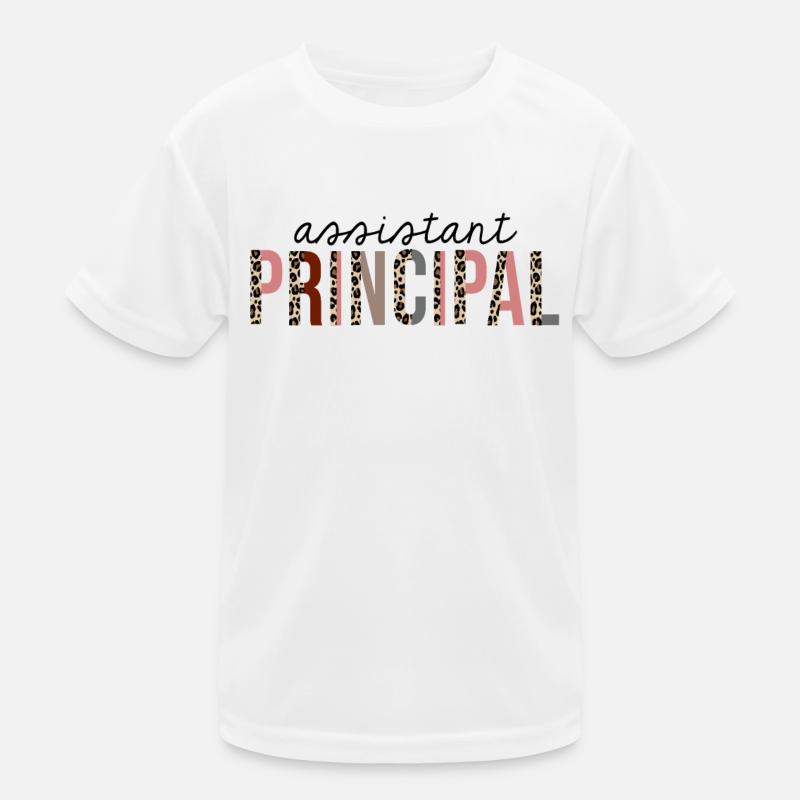 Assistant Principal Leopard Print Funny T-shirt sport Enfant