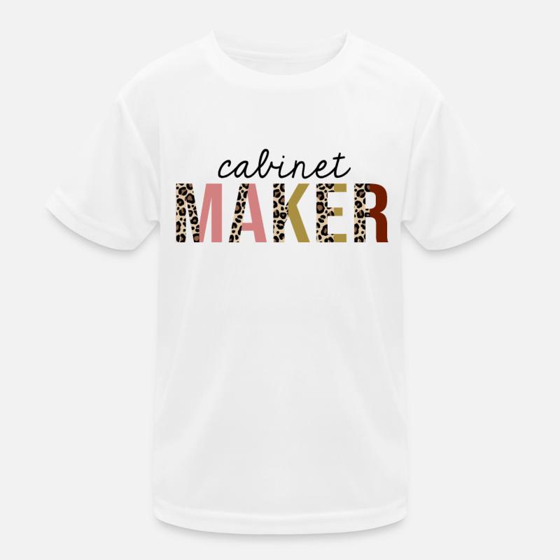 Cabinet Maker Leopard Print Funny Kids Functional T-Shirt
