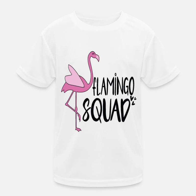 Flamingo-Kader Kinder Funktions-T-Shirt