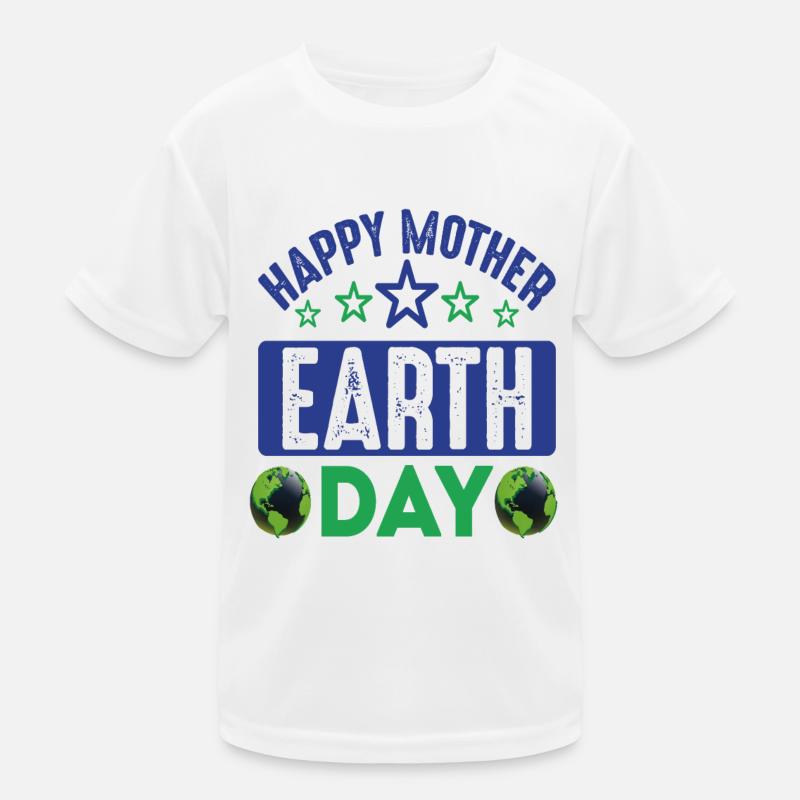 Mutter-Erde-Tag Kinder Funktions-T-Shirt
