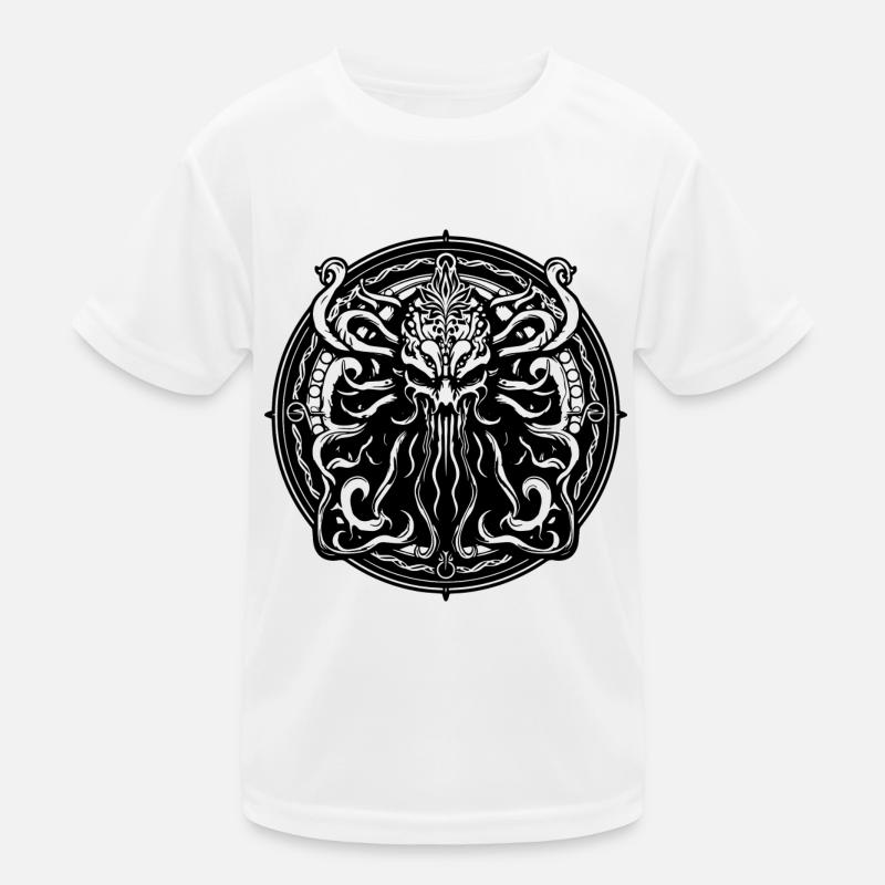 Cthulhu-Emblem Antikes Wesen Kinder Funktions-T-Shirt