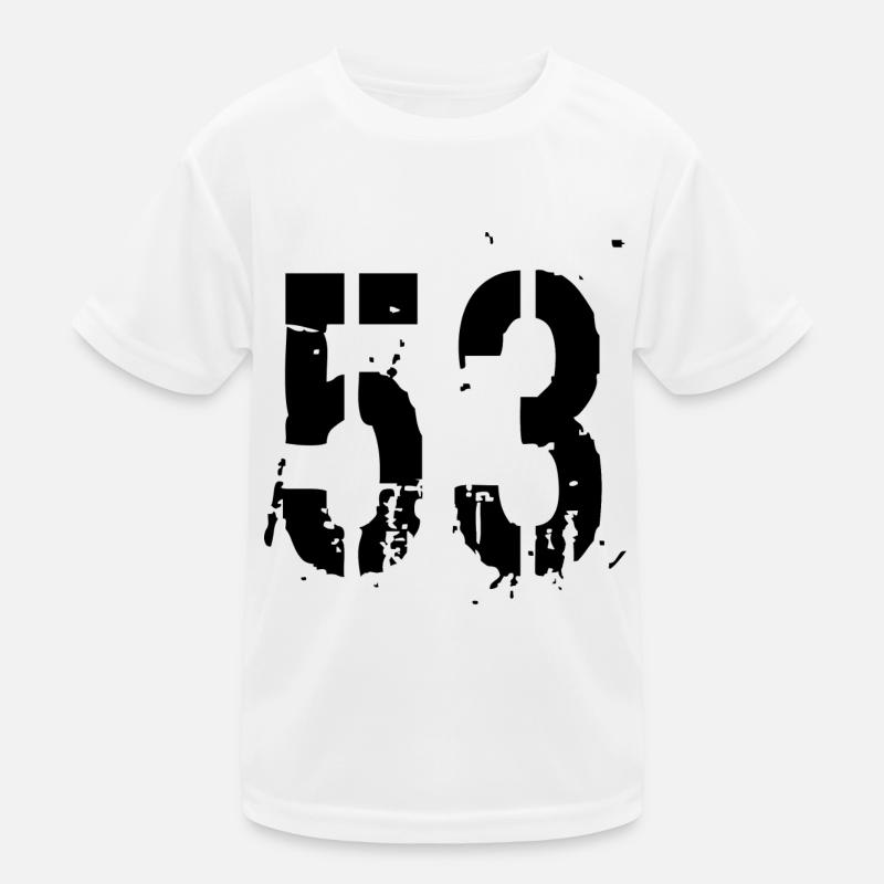 Nummer 53 Kinder Funktions-T-Shirt