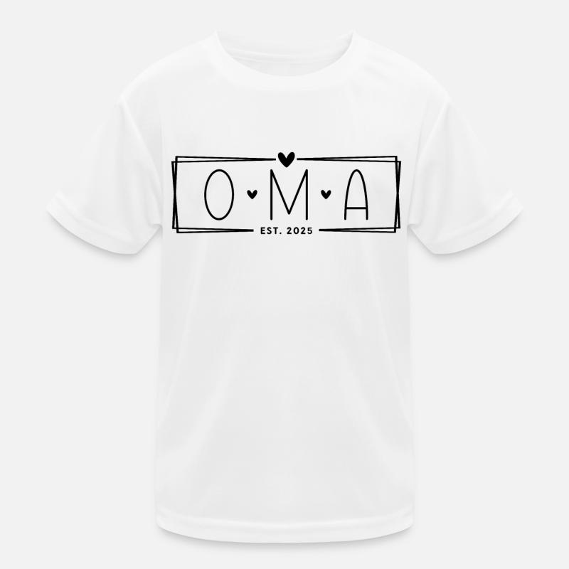 Oma Est. 2025 Kinder Funktions-T-Shirt