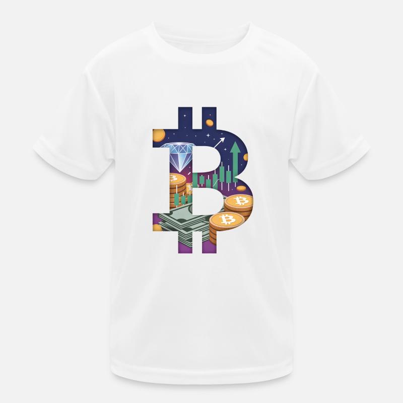 Bitcoin Universe Kids Functional T-Shirt