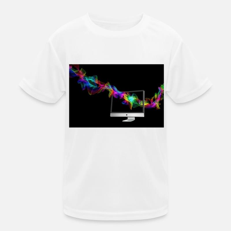 computer - Kinder Funktions-T-Shirt - Weiß