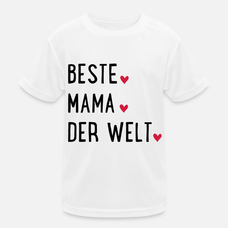 Beste Mama der Welt Kinder Funktions-T-Shirt