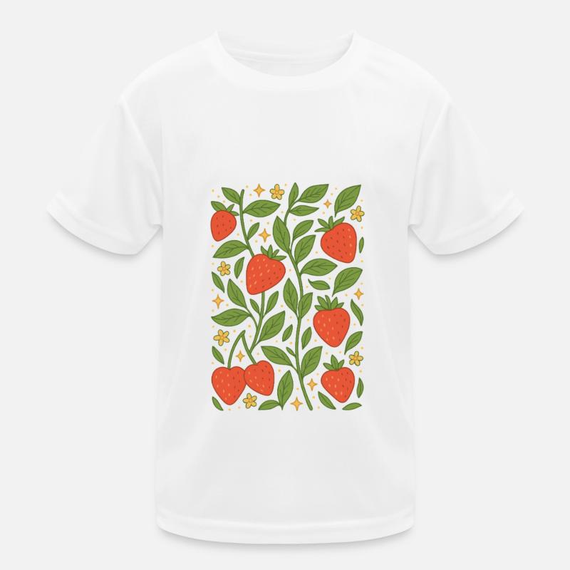Berry Magic – Strawberries Kids Functional T-Shirt