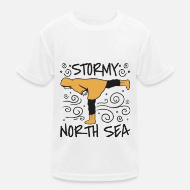 Mer du Nord orageuse T-shirt sport Enfant