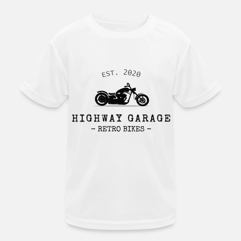 Retro Bikes Kids Functional T-Shirt