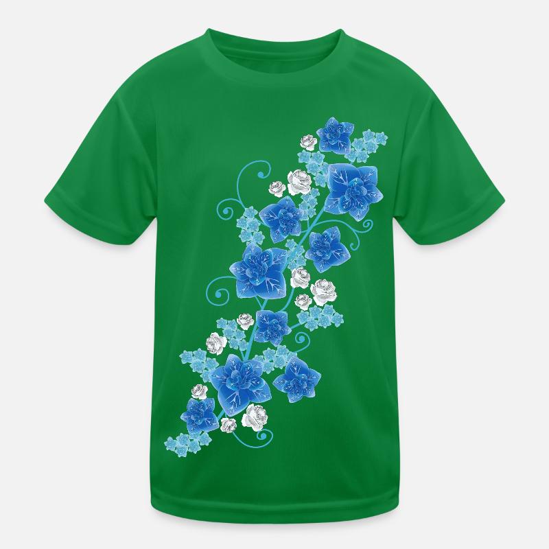 Blue Garden Kids Functional T-Shirt