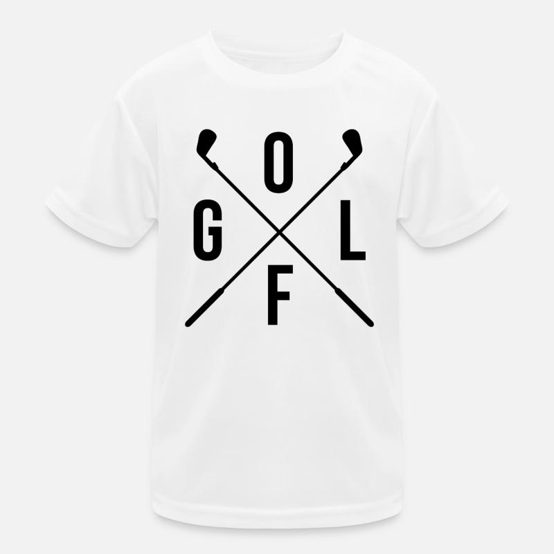 Golf Golfen T-shirt Golfer Kinder Funktions-T-Shirt