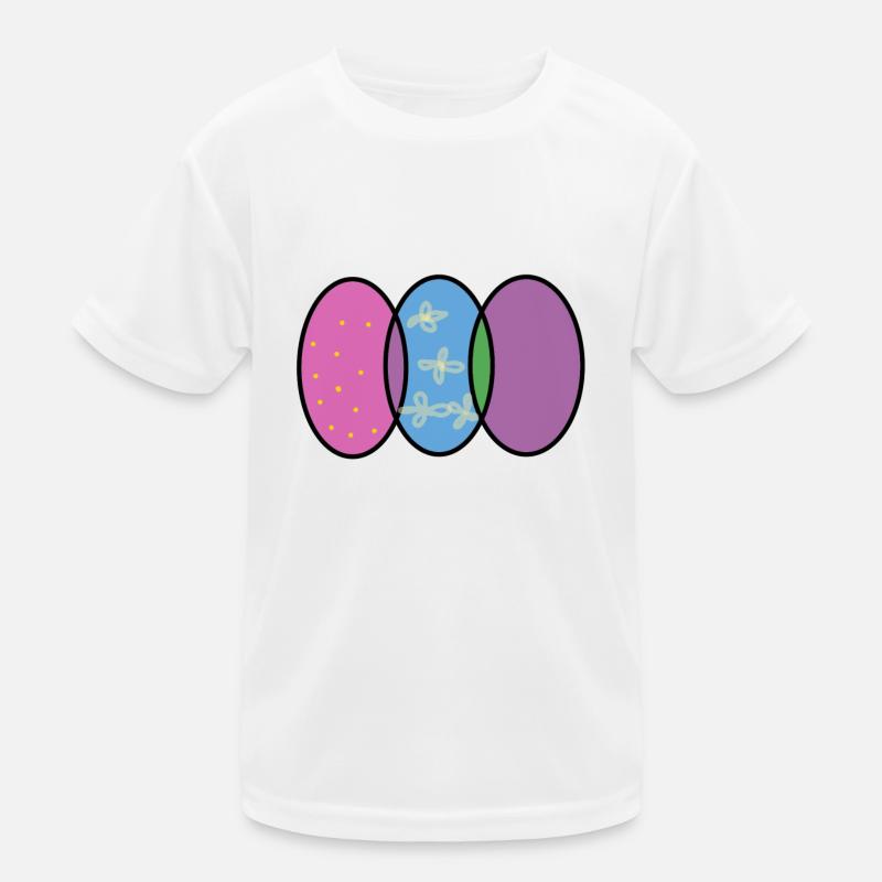 Easter Eggs Image16 - Kids Functional T-Shirt - white