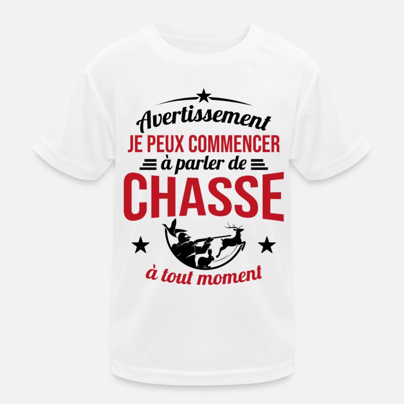Parler De Chasse à Tout Moment Cadeau Chasseur T-shirt sport Enfant
