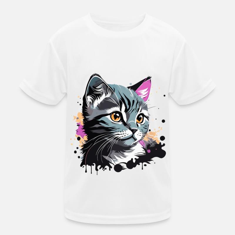 süsses Kätzchen, Katze Kinder Funktions-T-Shirt