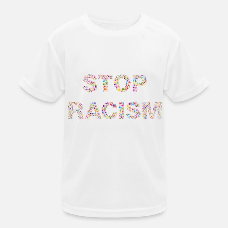 Stop Racism Kinder Funktions-T-Shirt