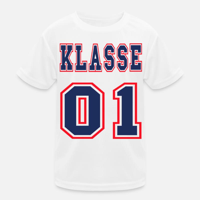 KLASSE 1 - Erstklässler Einschulung + Wunschname Kinder Funktions-T-Shirt