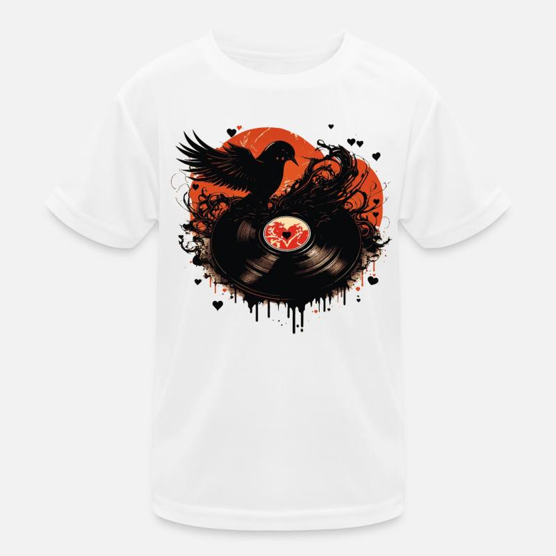 Vinyl Records Liefde Functioneel T-shirt voor kinderen