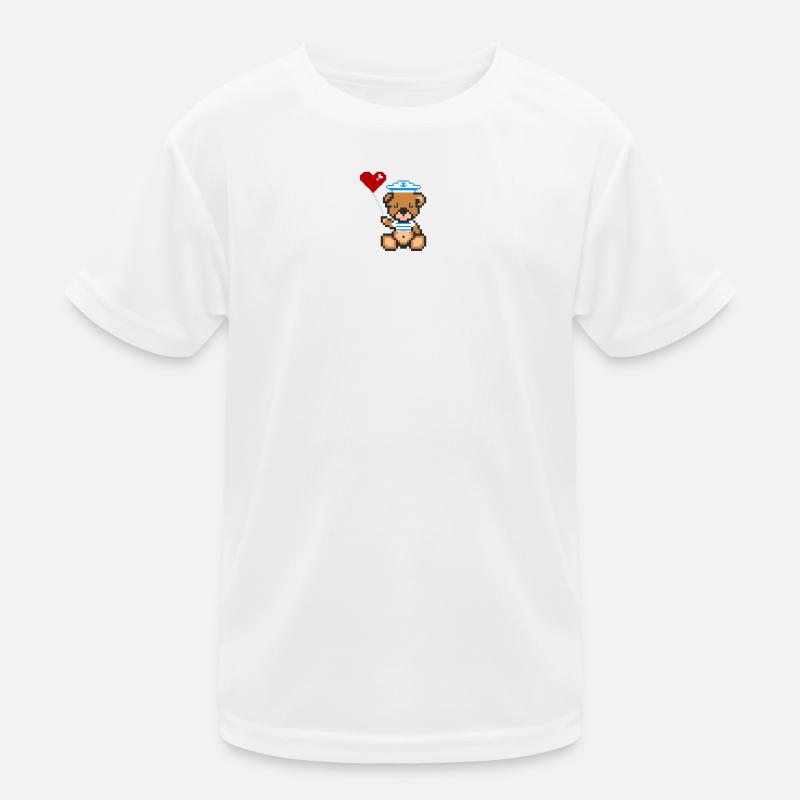Pixel MiniBear Navy Kids Functional T-Shirt