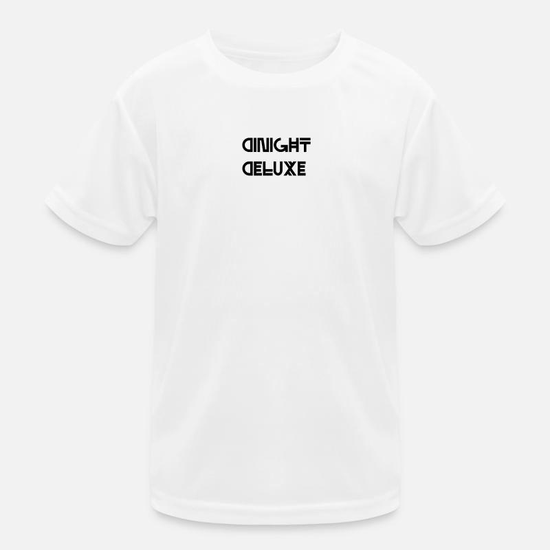 Modern Geometric Lettering - Dinight Deluxe Kids Functional T-Shirt