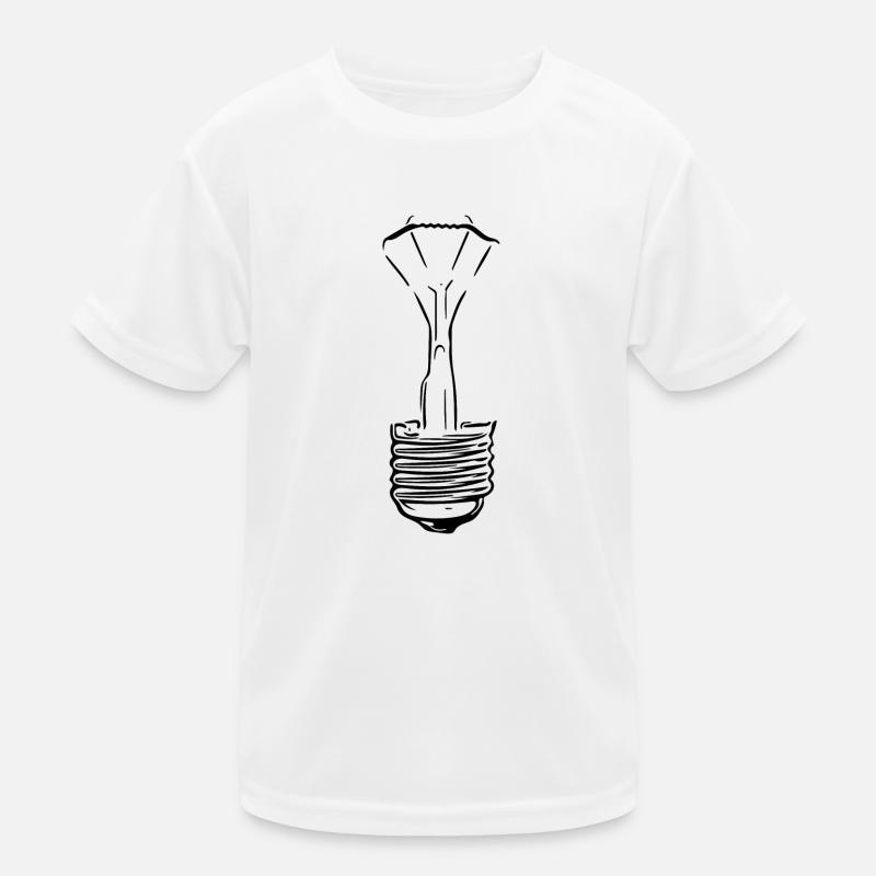 Lampe mit defektem Glaskolben Kinder Funktions-T-Shirt