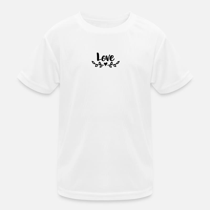 Love Heart Design Kids Functional T-Shirt
