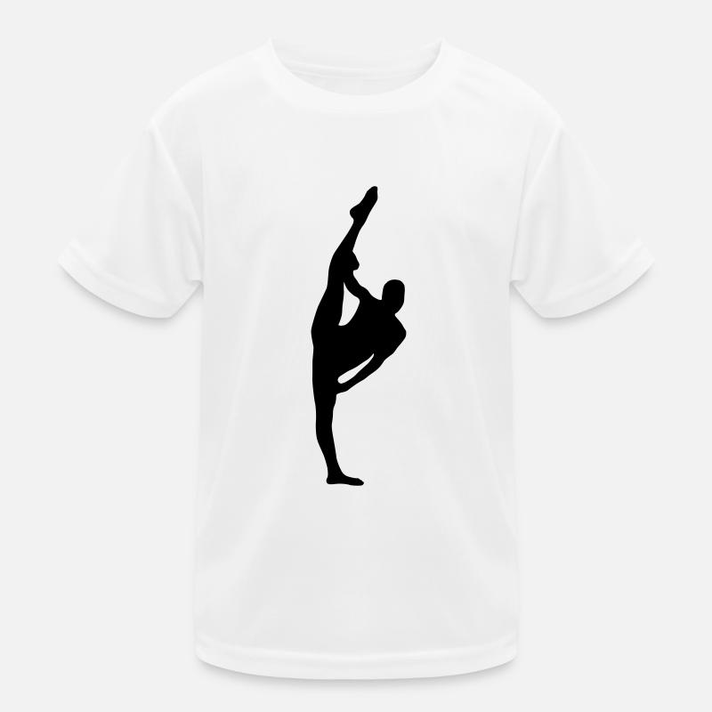 Vector Ballet dancer Silhouette Kids Functional T-Shirt