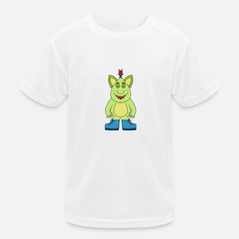 Cheerful Monster Kids Functional T-Shirt