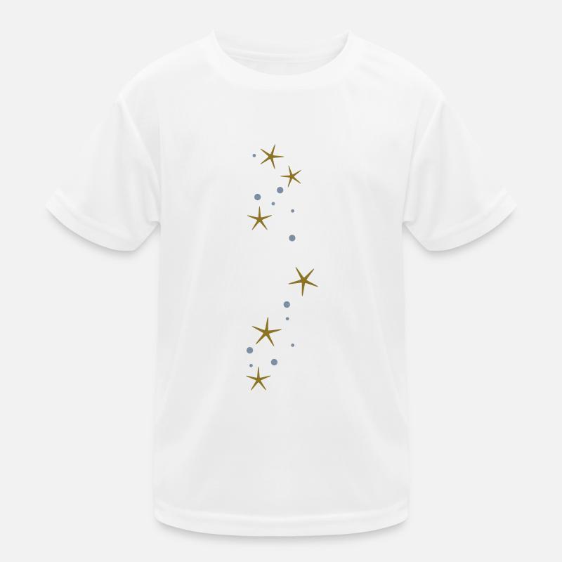 Sternchen Glitzer Kinder Funktions-T-Shirt