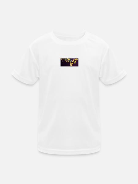 5 - Kinder Funktions-T-Shirt - Weiß - Vorne