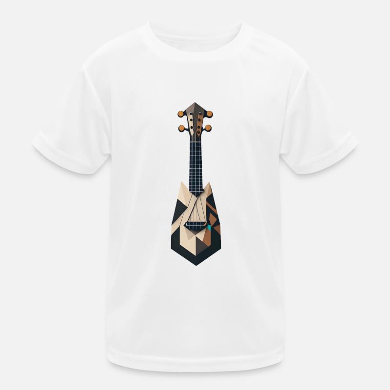 Abstract Ukulele Kids Functional T-Shirt