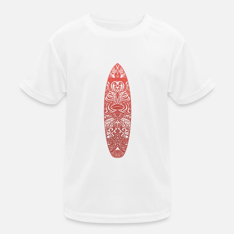 Maori Surf (rote Version) Kinder Funktions-T-Shirt