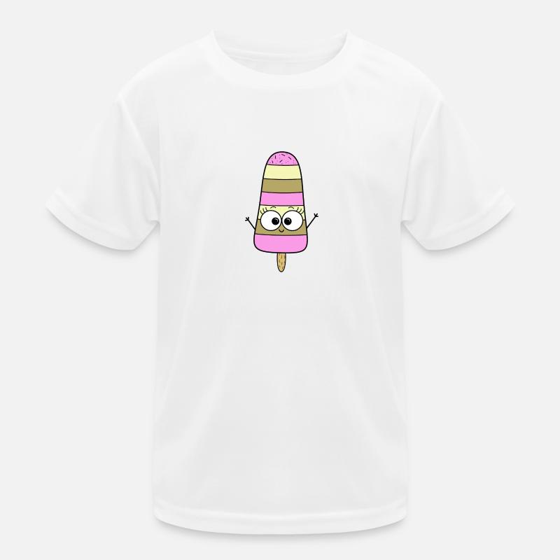 Ice - Kids Functional T-Shirt - white