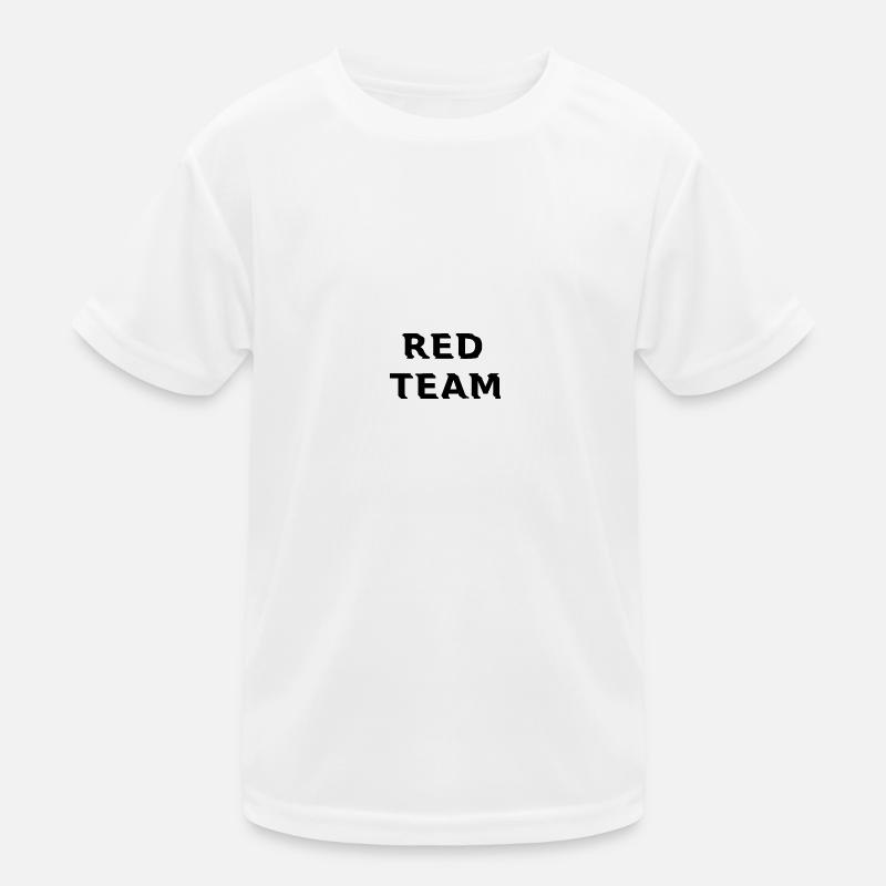 Red Team - Schwarz Kinder Funktions-T-Shirt