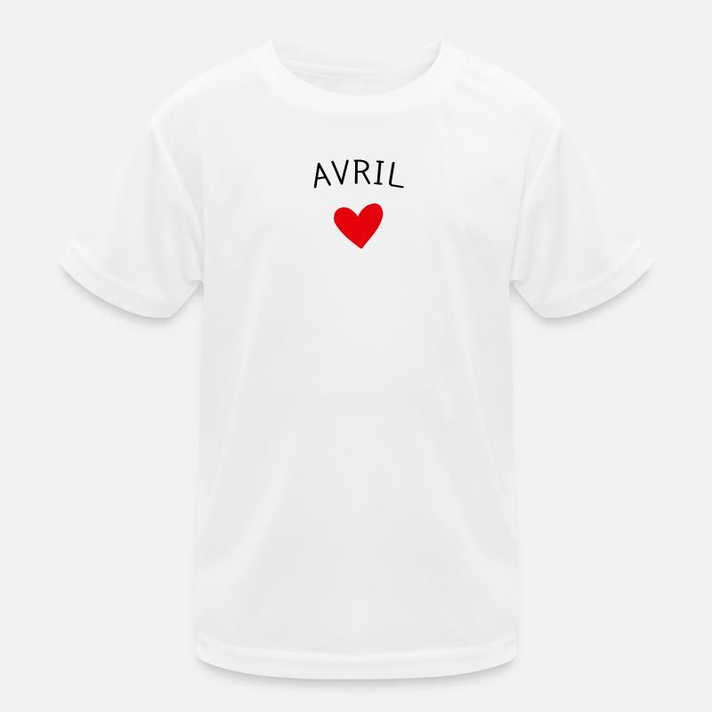 Future maman Avril – Bébé en route ❤️ T-shirt sport Enfant