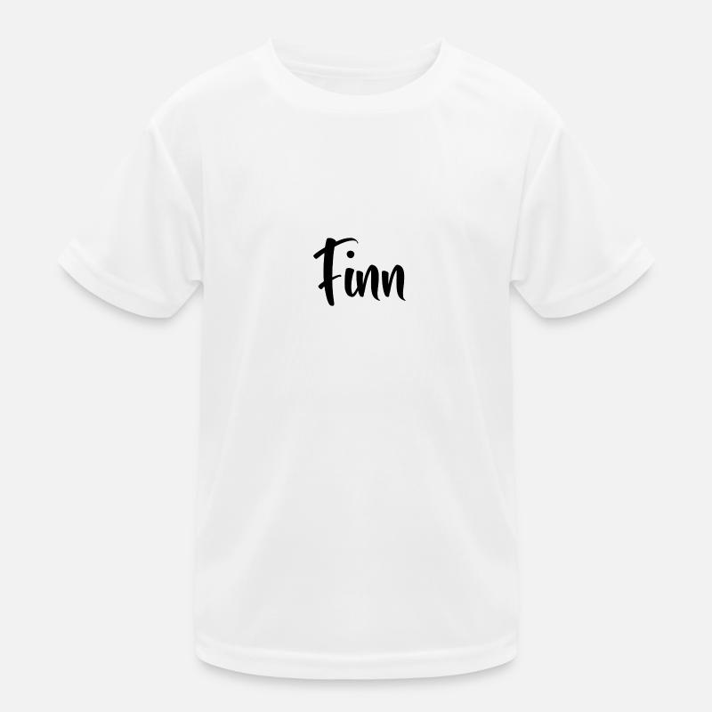 Name - Finn Kinder Funktions-T-Shirt