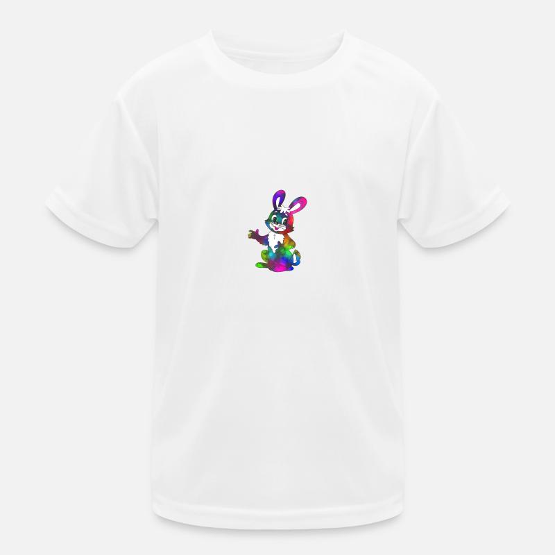 Rainbow Rabbit Kids Functional T-Shirt