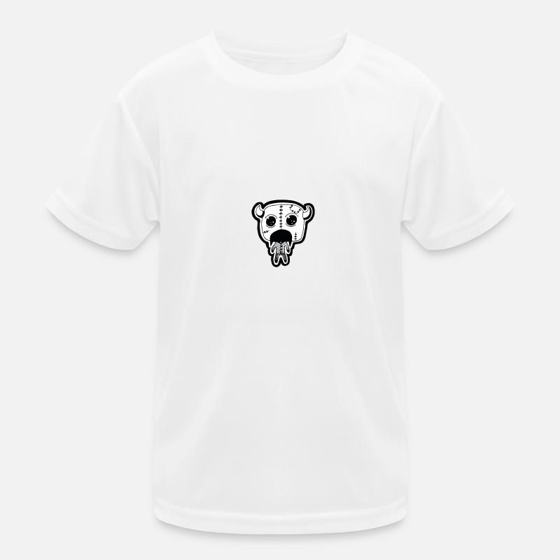 devul - Kinder Funktions-T-Shirt - Weiß